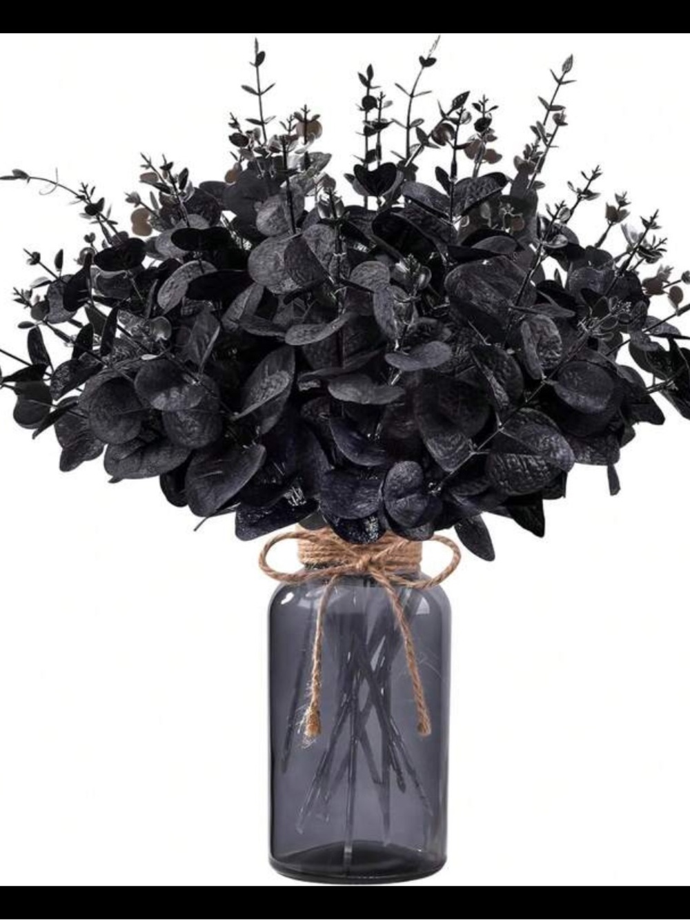 Black Faux Eucalyptus Stems- 10 piece Set NEW 🏷️